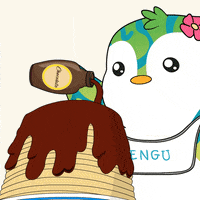 Pouring maple syrup on pancakes